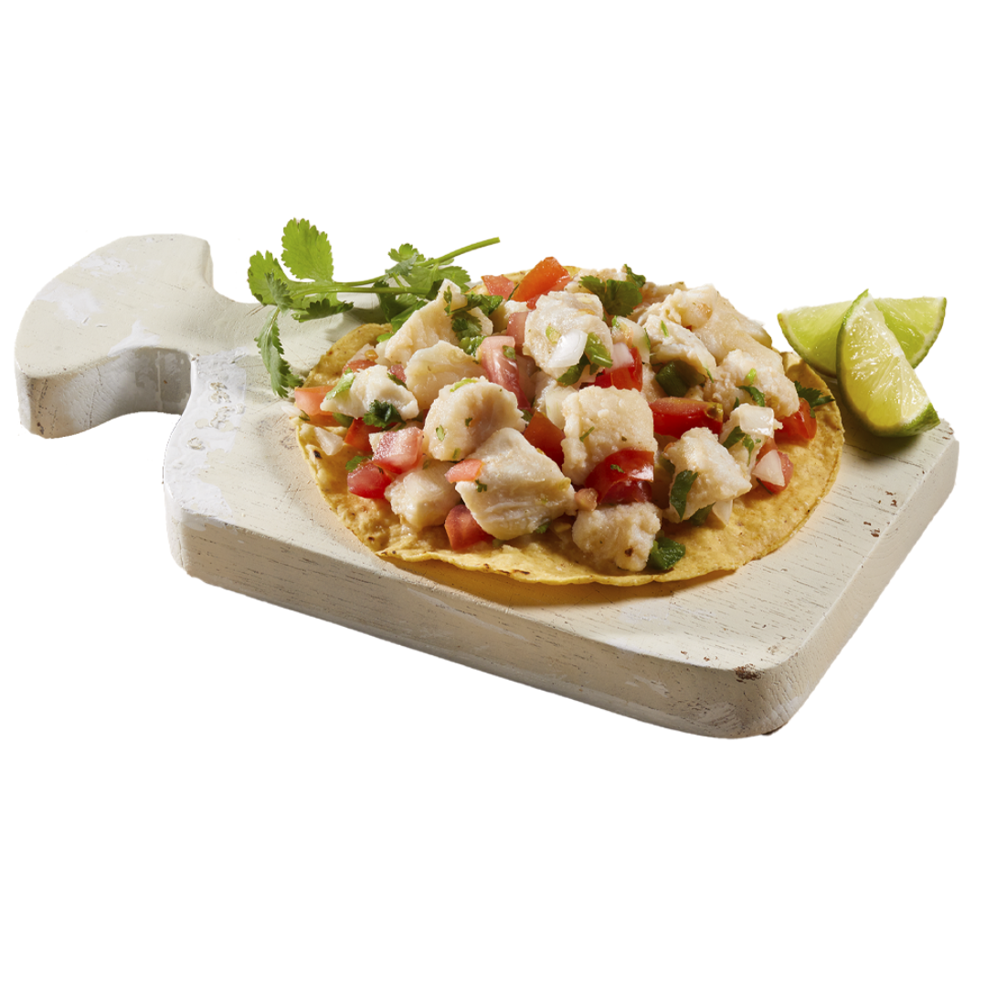 Tostada de Ceviche de Pescado