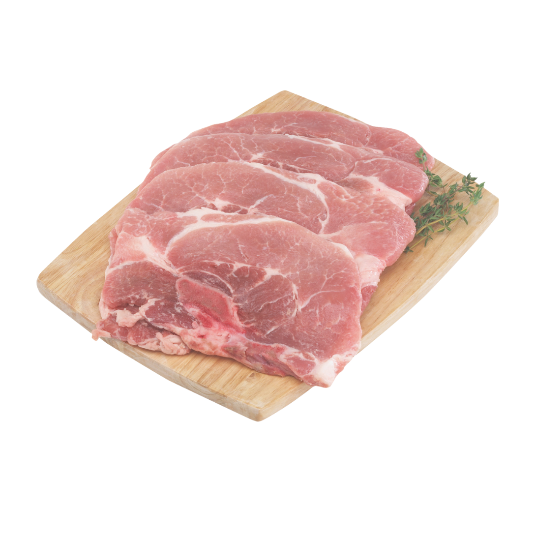 Fresh Sirloin End Pork Chops $1.99 per Lb.