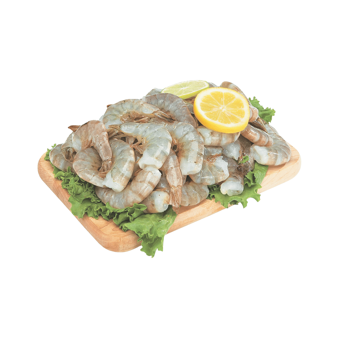 Camarón Blanco Jumbo sin Cabeza, 16-20 Ct.  $6.99 Lb.