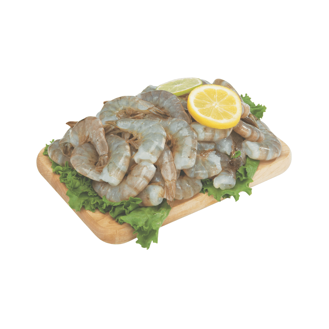 Camarón Blanco Extra Grande sin Cabeza, 26-30 Ct. $5.97 lb