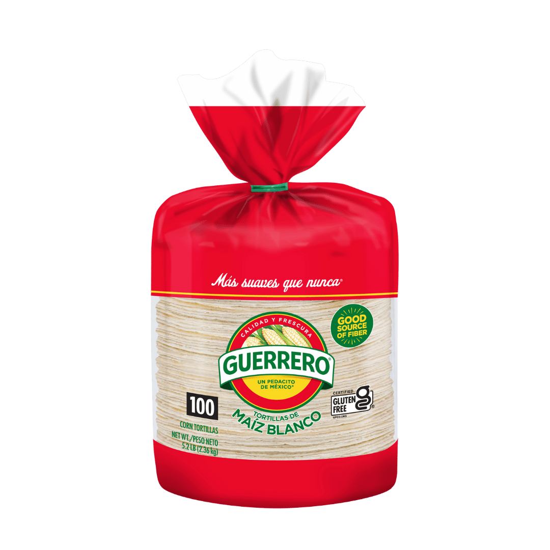 Tortillas de Maíz Guerrero, 100 Ct. $3.97 c/u