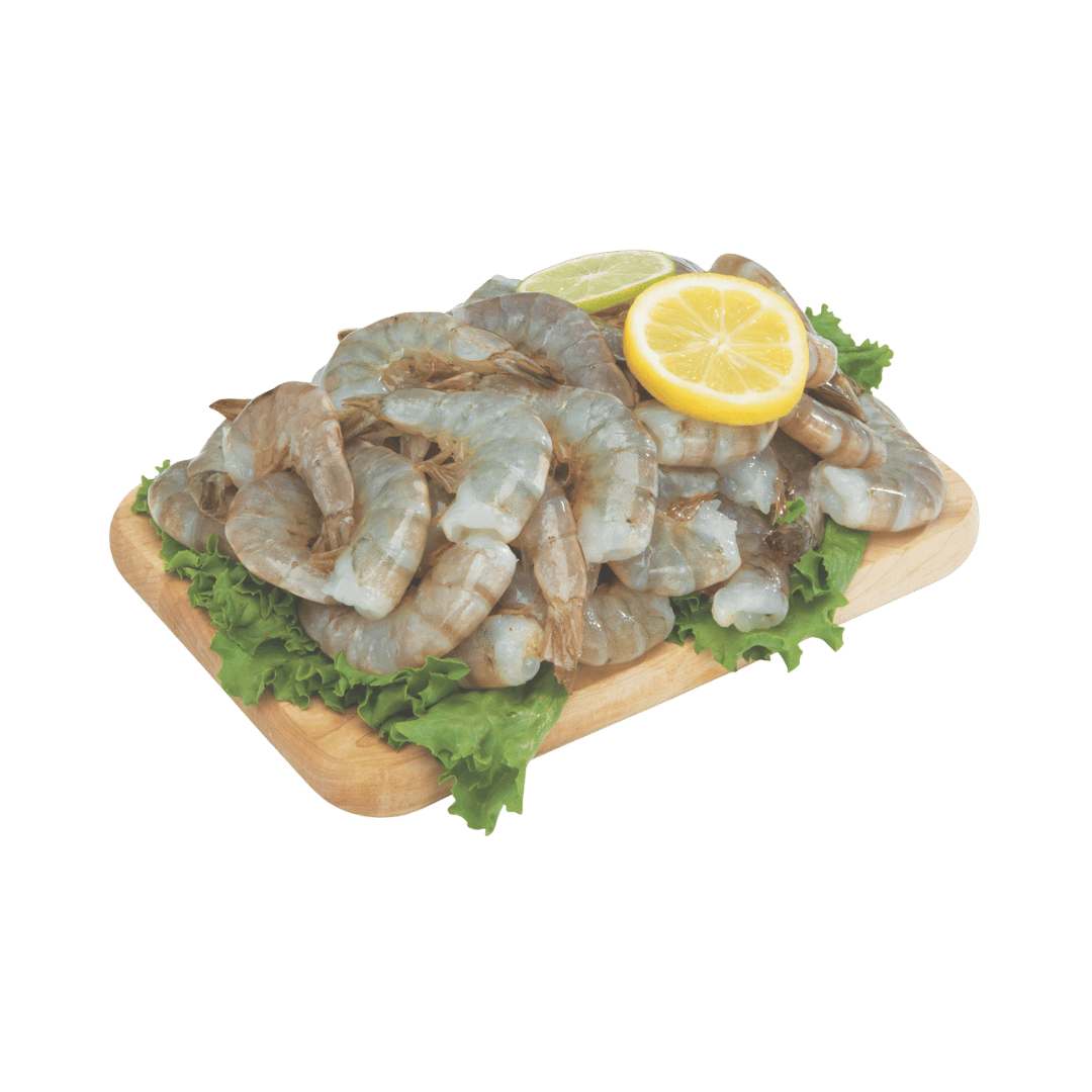 Camarón Blanco Extra Grande sin Cabeza, 26-30 Ct. $5.97 lb