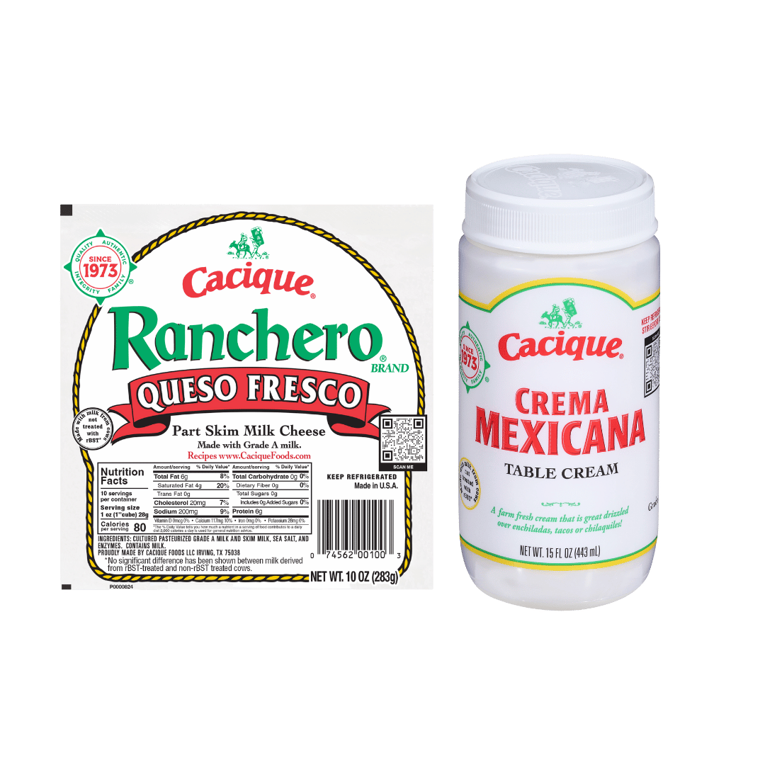  Queso Fresco o Crema Ranchero Cacique, 10 Oz. o 15 Oz. $2.47 c/u