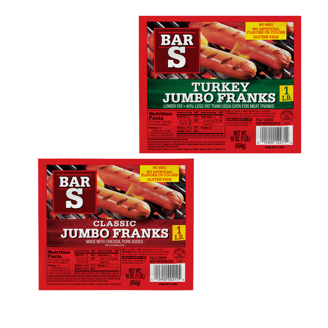 Bar-S Franks, 16 Oz. 4 / $5
