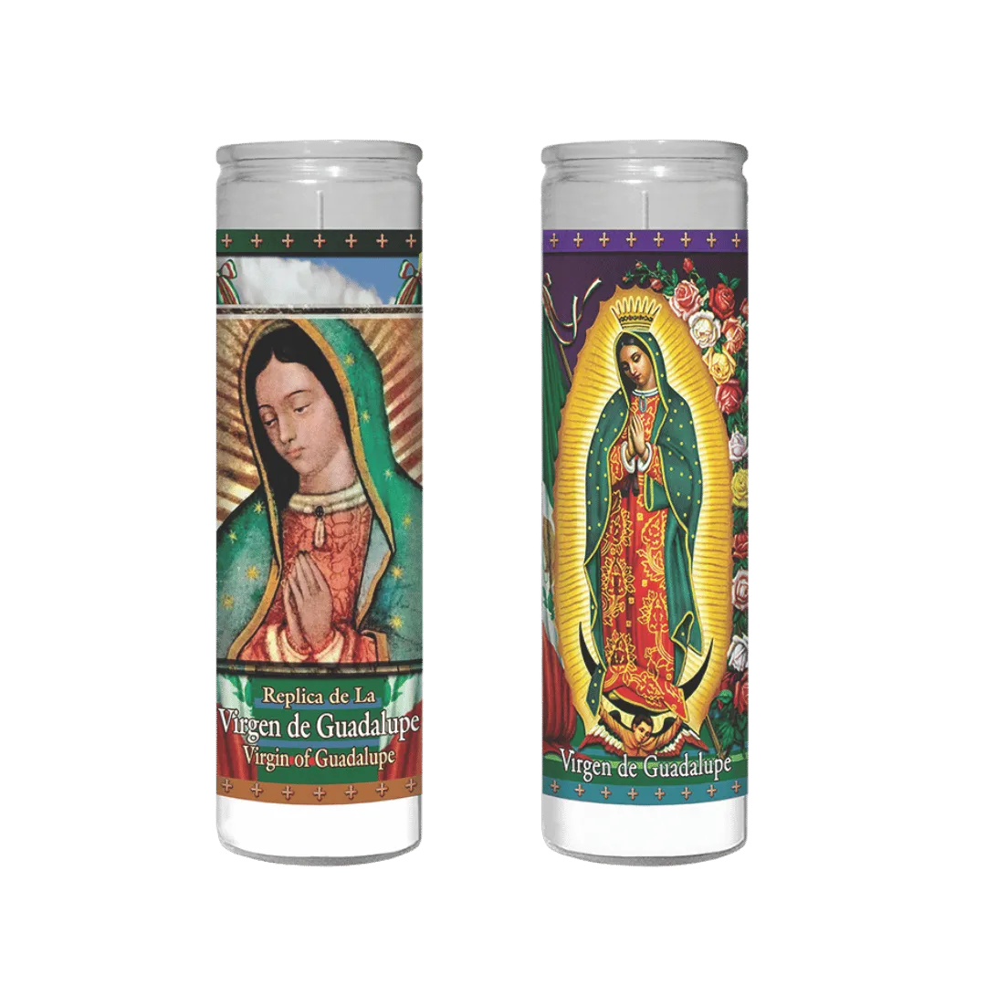 Veladoras Virgen de Guadalupe $1.69 c/u