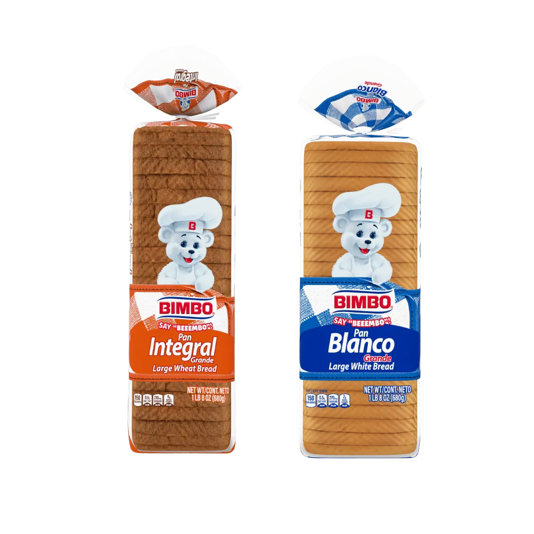 Pan Blanco o de Trigo Bimbo, 21.52-24 Oz. $2.99 c/u