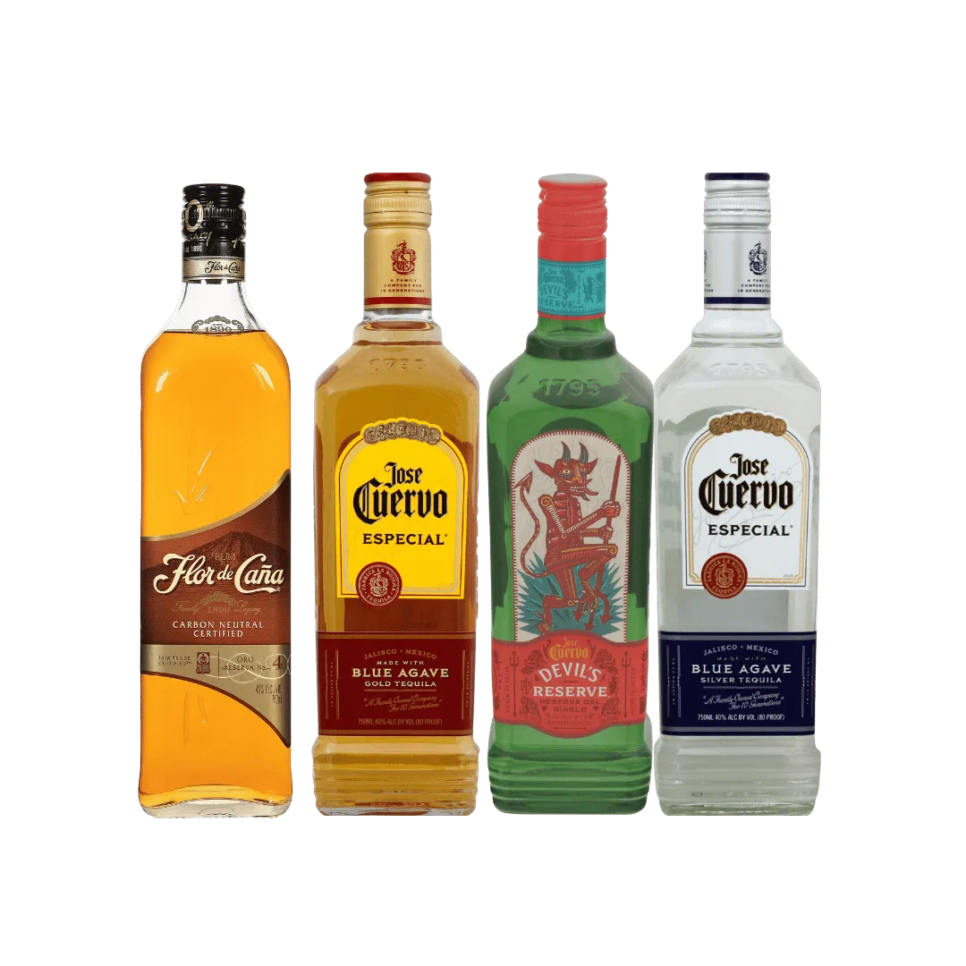 Tequila Jose Cuervo, 750 ml. or Flor de Caña Añejo Rum, 750 ml. $9.97 ea