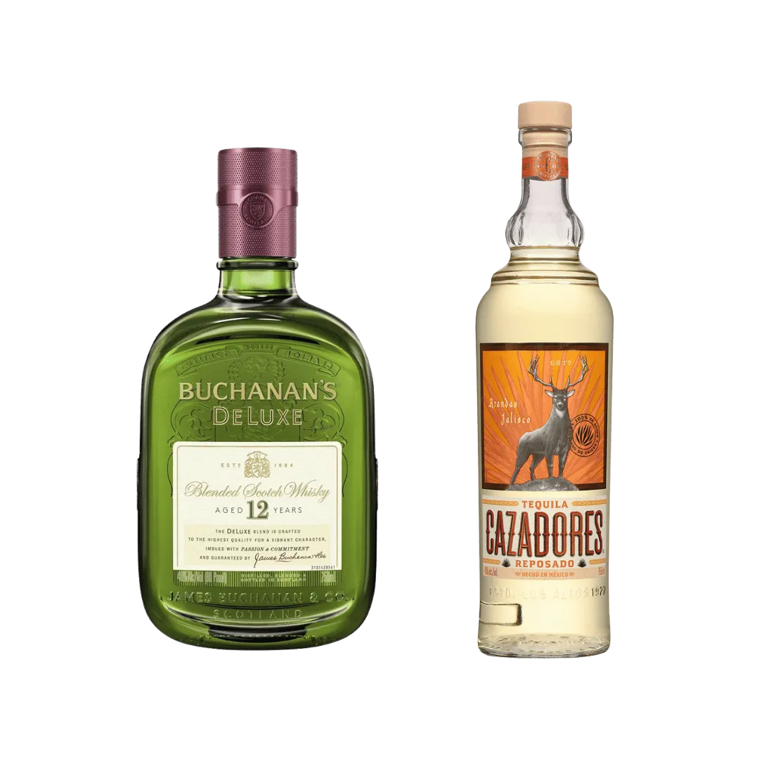 Whiskey Buchanan's, 750 ml. o Tequila Cazadores, 750 ml. $19.99 c/u
