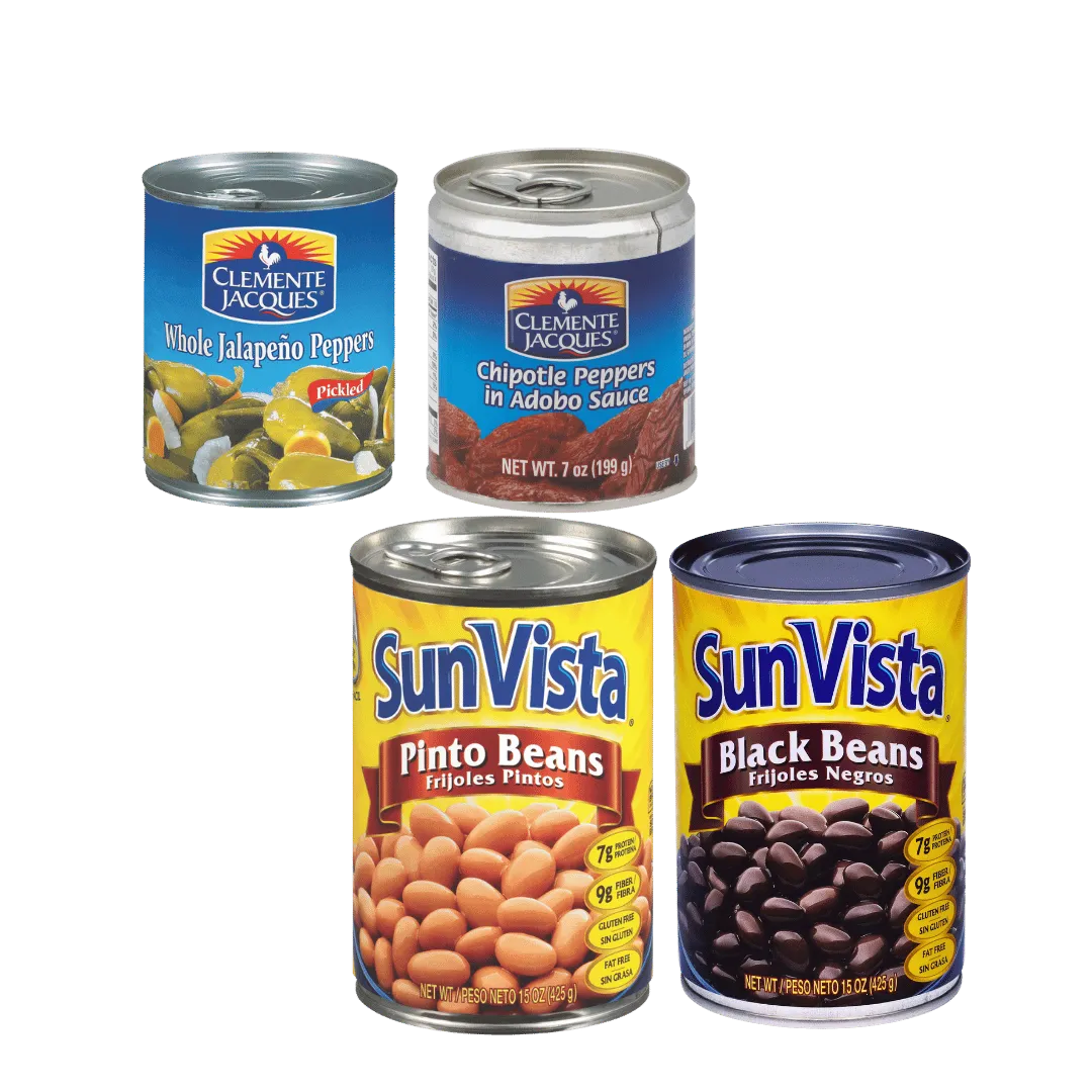 Whole Jalapeños or Chipotle Peppers, 7-26 Oz. or Sun Vista  Canned Beans, 15 Oz. 97¢ ea