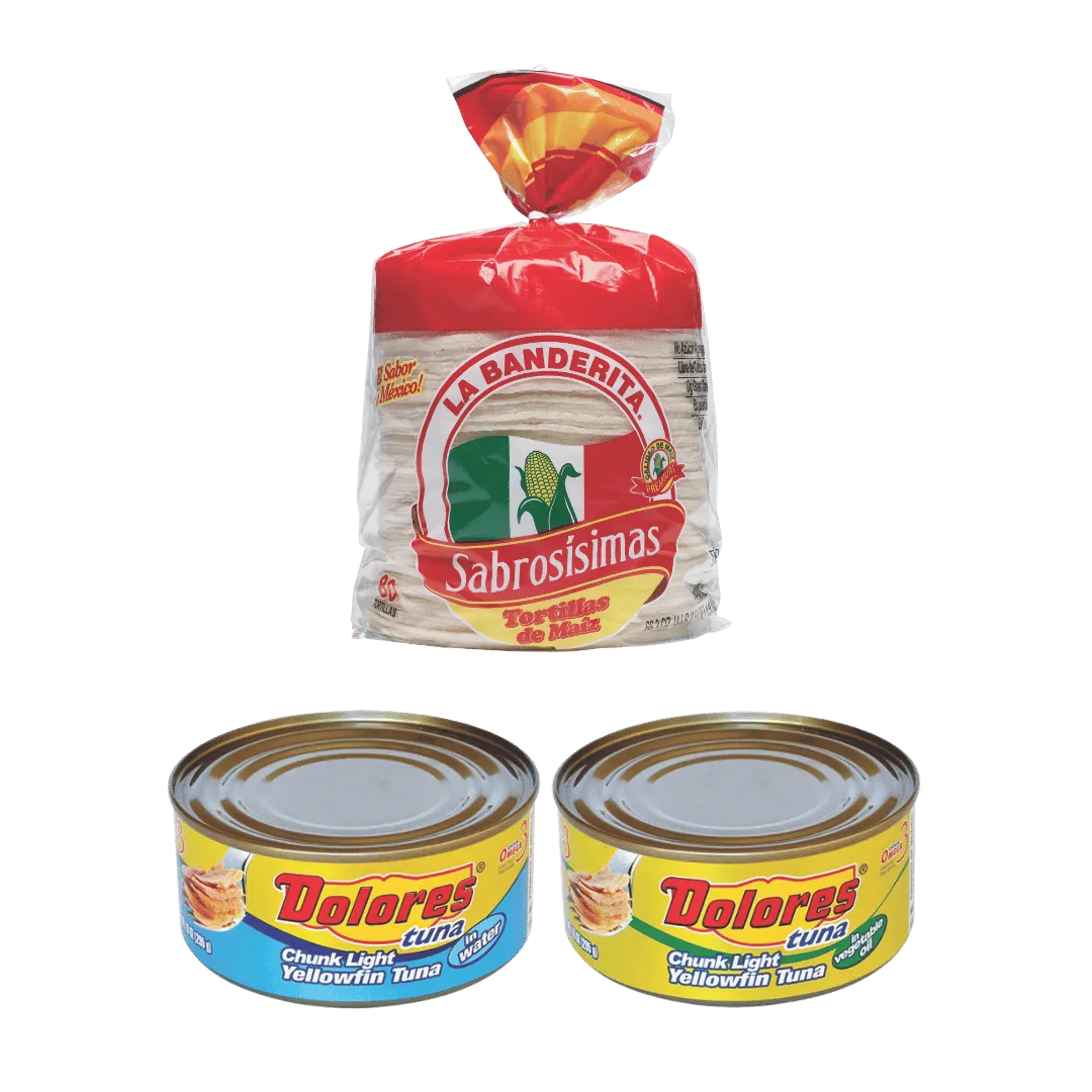 Sabrosísimas Corn Tortillas, 80 Ct. or Dolores Canned Tuna, 10 Oz. $2.97 ea