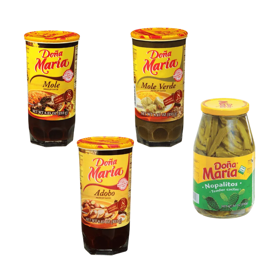 Doña María Pickled Cactus, 30 Oz. or Mole Sauce, 8.25 Oz. $2.99 ea