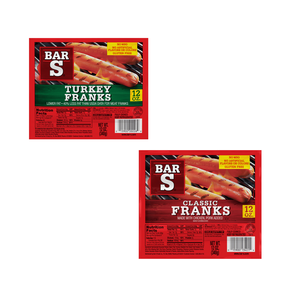 Bar-S Franks, 12 Oz. 97¢ ea