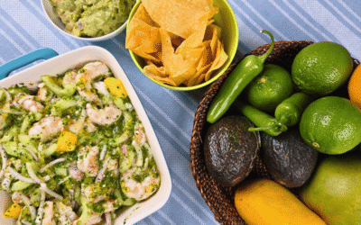 SHRIMP AGUACHILE WITH MANGO