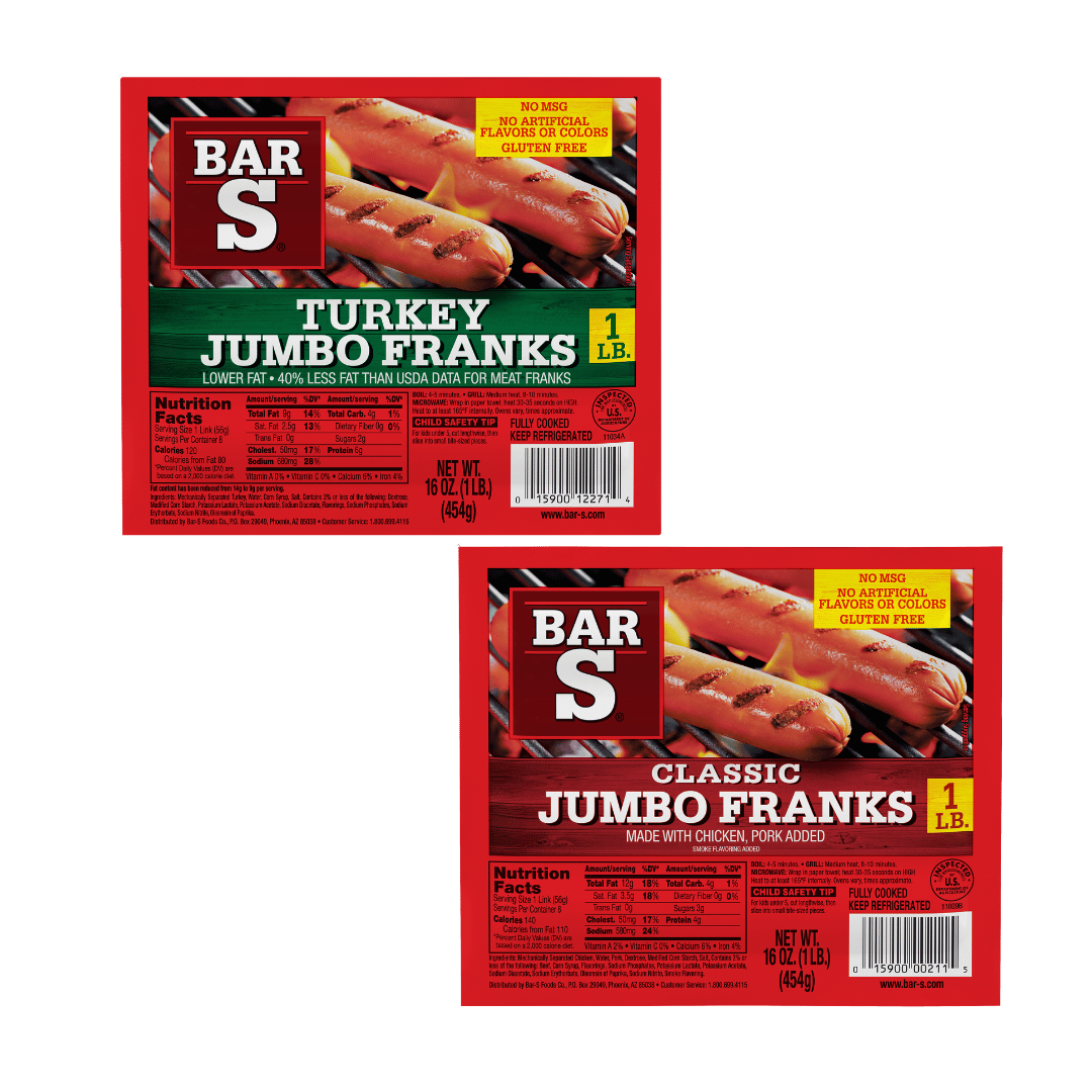 Salchichas Bar-S, 16 Oz. $1.19 c/u