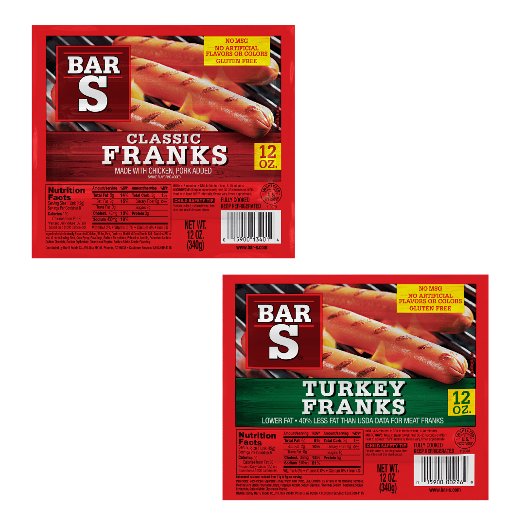 Salchichas Bar-S, 12 Oz. 97¢ c/u