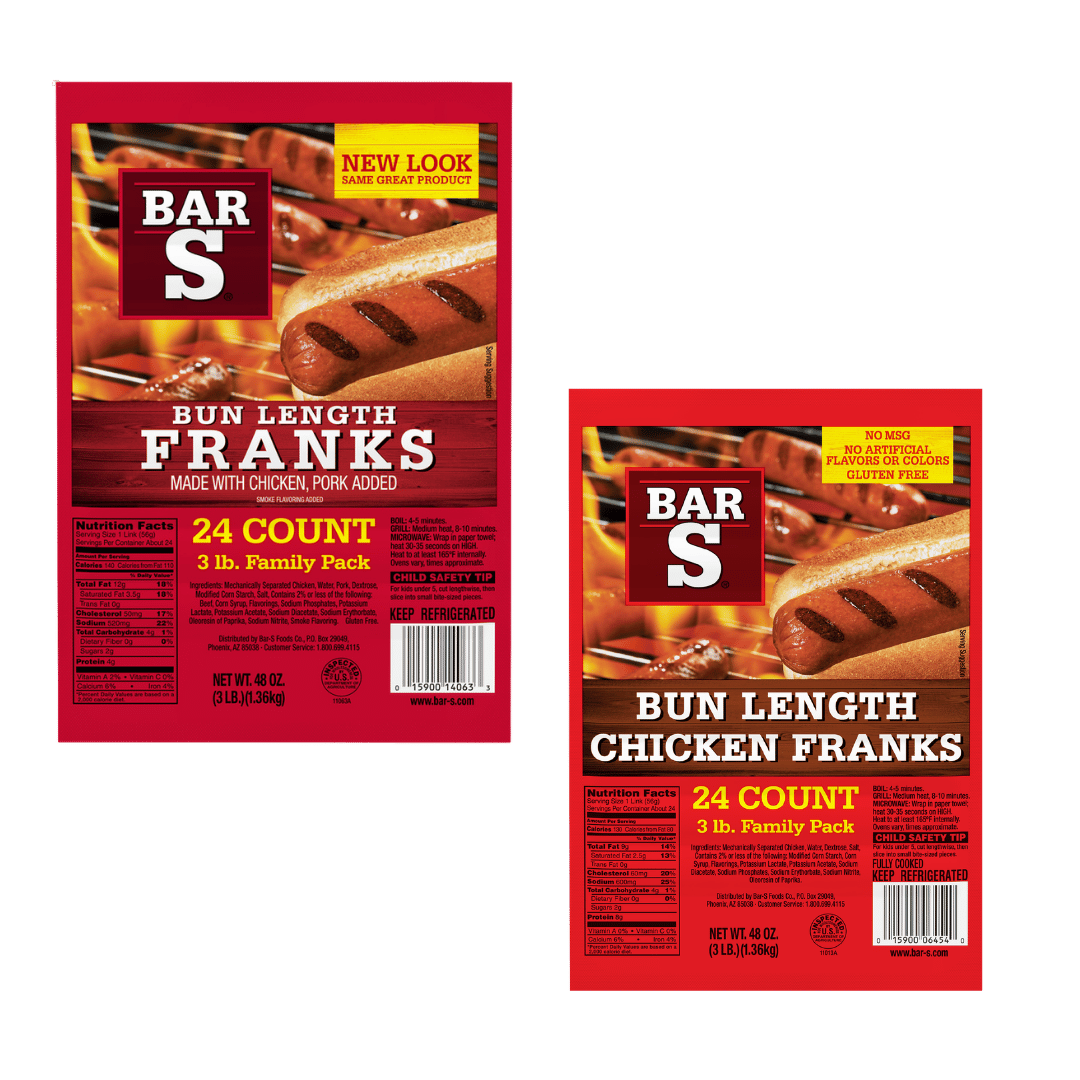 Bar-S Franks, 3 Lbs. $4.77 ea