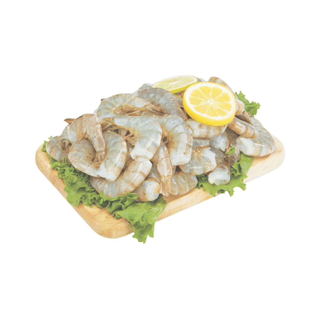 Camarón Blanco Extra Grande sin Cabeza, 26-30 Ct. $5.97 lb