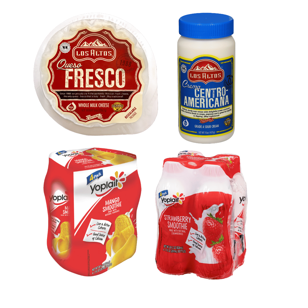 Los Altos Fresh Cheese 10 Oz., Creams 15 Oz. or Yoplait Smoothies 4 Pk., 7 Oz. $1.99 ea