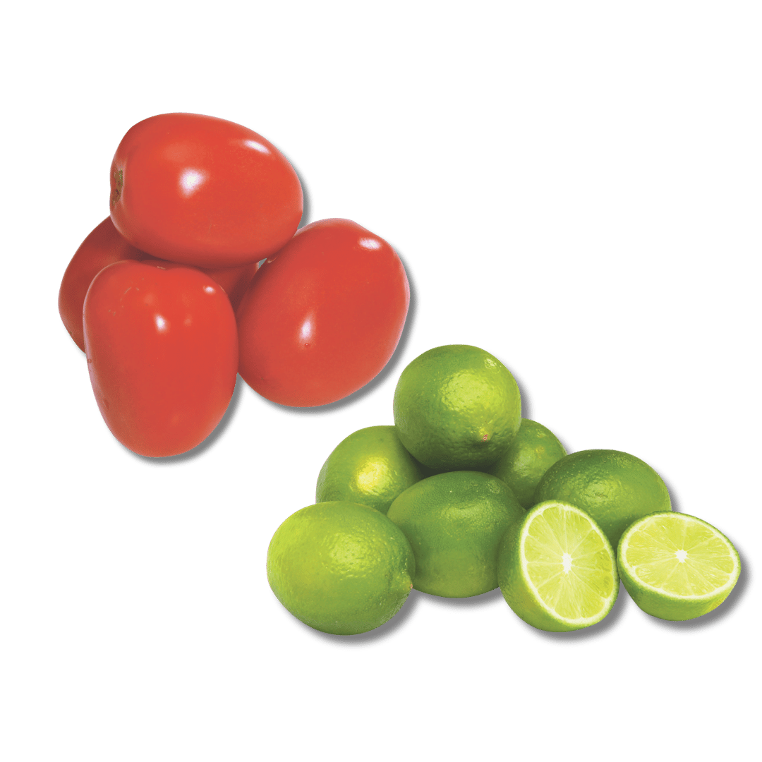 Roma Tomatoes or Green Limes 89¢ lb