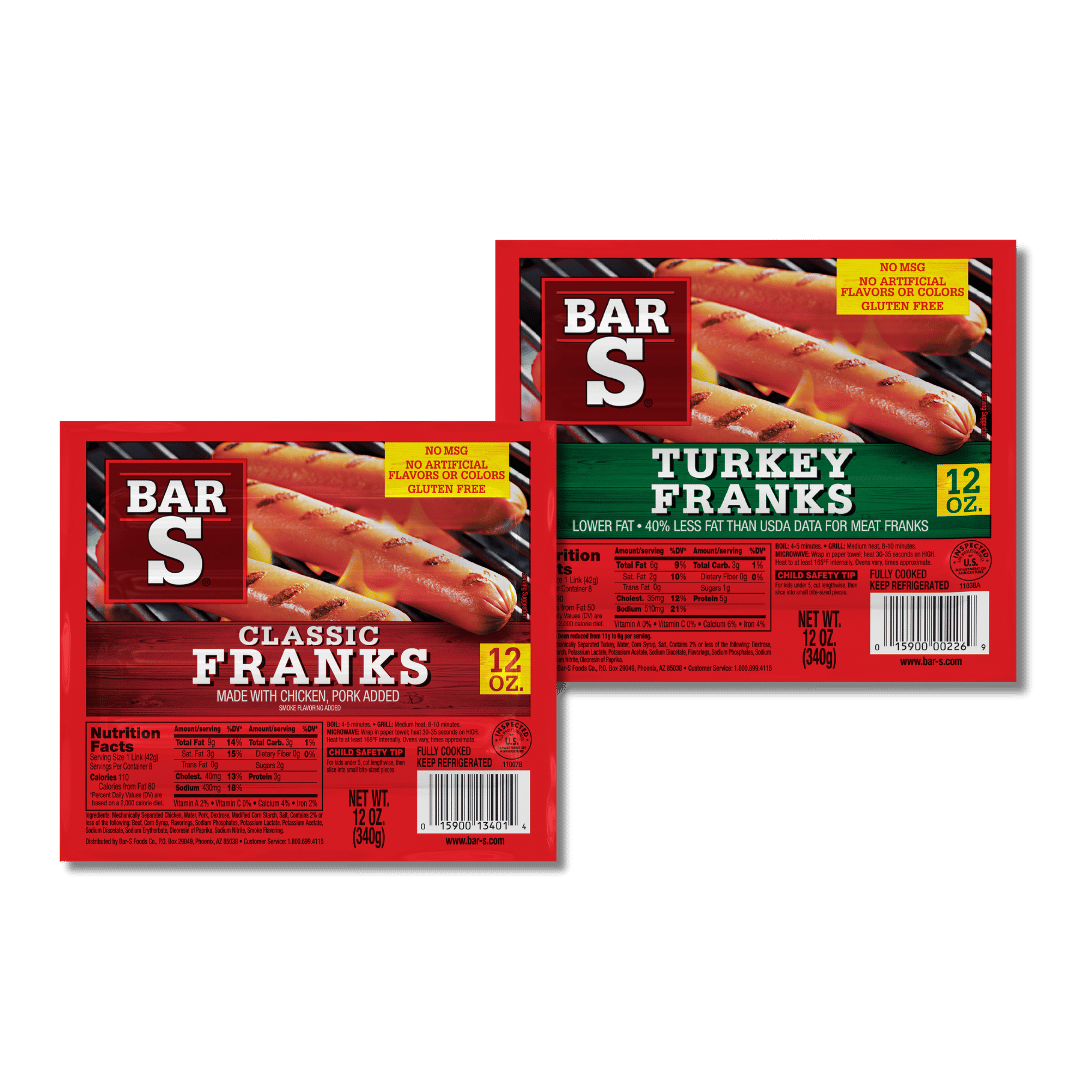  Bar-S  Franks  12 Oz. 87¢ ea