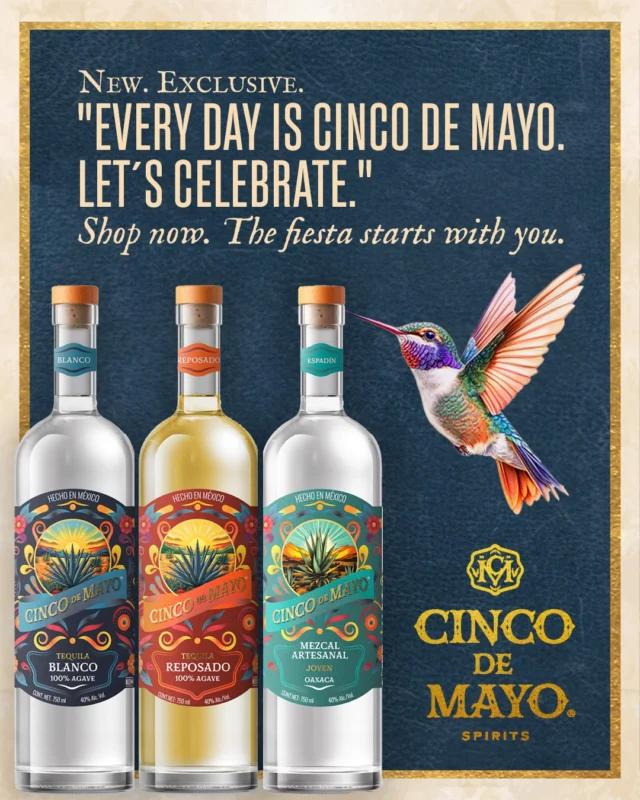 This #CincoDeMayo, take life with a grain of salt, a slice of lime, and a shot of tradition. 🧂🍋‍🟩 Cinco de Mayo Spirits brings you honest, authentic, and artisanal tequila and mezcal — with extraordinary flavor and an unforgettable taste.

The party starts with you.
It’s already your new favorite.
Find it now at El Super Market.

Every day is Cinco De Mayo. Let’s celebrate.

———

Este #CincoDeMayo, toma la vida con un poco de sal, limón y tradición. 🧂🍋‍🟩 Cinco de Mayo Spirits produce tequila y mezcal honesto, auténtico, y artesanal — con un sabor extraordinario e inolvidable.

La fiesta empieza contigo.
Ya es tu nuevo favorito.
Encuéntralo ahora en El Super Market.

Todo los días es Cinco de Mayo. ¡Vamos a celebrar!

#CincoDeMayoSpirits #HonestSpirits #TequilaWithSoul #MezcalLovers #AgaveHaveIt #FoundAtElSuper#CincodeMayo #Mezcal #Tequila #MargaritaTime #SanDionisioOcotepec #Mezcal #Mezcalartesanal #ElSuperMarket #ElSuperChedraui #ChedrauiUSA #Chedraui
